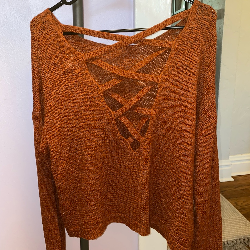 Orange light sweater size L
